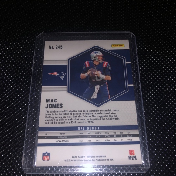 MAC JONES  Rookie Card - Picture 2 of 2